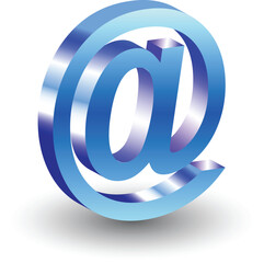 vector illustration of at sign