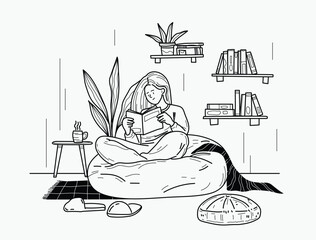 continuous one line art drawing. Sad in problem, anxiety and stress,  Mental health disorder, depression, tired.