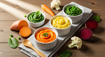 Creative Baby Food Purees from Fresh Vegetables

