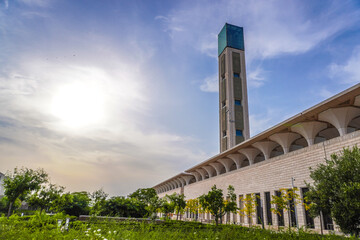 Great Mosque of Algiers, the Grand Mosque of Algeria, Alger the capital city of Algeria, North Africa, city centre of Algiers, the capital of Algeria, Landscape of Algiers city. مسجد الجزائر الأعظم