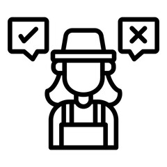 Discrimination  Icon Element For Design	