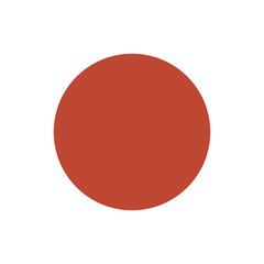 Flag of Japan. Japanese flag round icon. Circle flag.