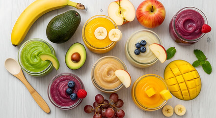 Creative Baby Food Purees from Fresh Fruits

