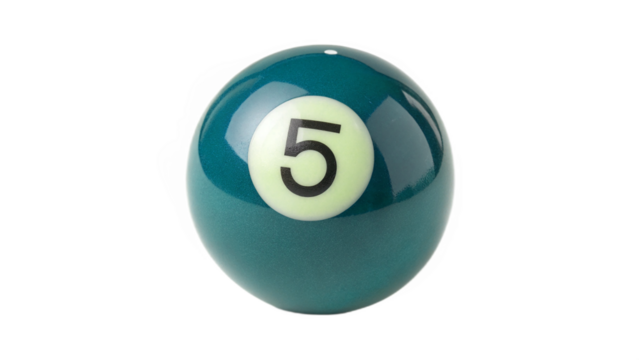 pool ball number 5	