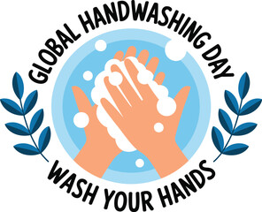 Obraz premium Hands thoroughly washed with soap and water for global hygiene awareness
