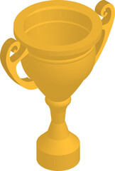vector illustration of trophy