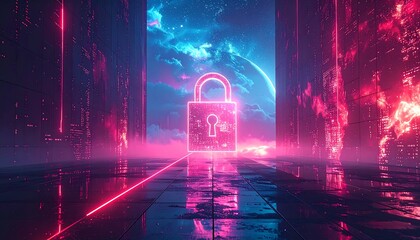 Neon city lock (1)