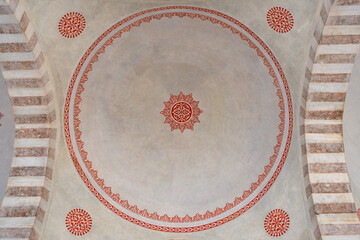 Interiors of the Blue Mosque or Sultanahmet, T&uuml;rkiye, Istanbul.