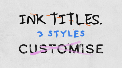 Ink Titles