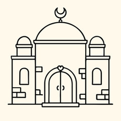 taj mahal vector illustration