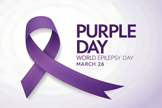 Raise awareness on Purple Day (March 26)—honor epilepsy advocacy with symbolic ribbons, bold messaging, and global support for neurological health and understanding. generative ai
