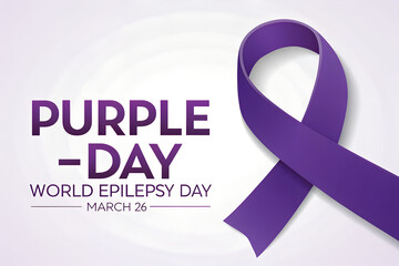 Raise awareness on Purple Day (March 26)—honor epilepsy advocacy with symbolic ribbons, bold messaging, and global support for neurological health and understanding. generative ai