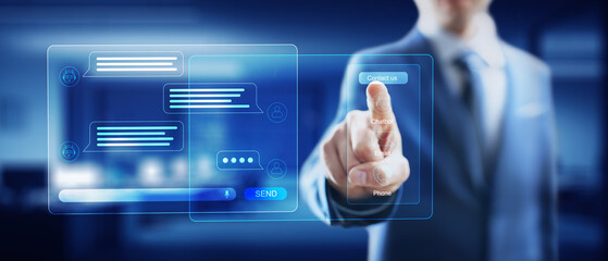 AI-Powered Chatbot Communication Interface for Customer Support Solutions.