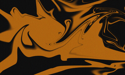Bold Orange and Black Abstract Fluid Marbling Design image photo