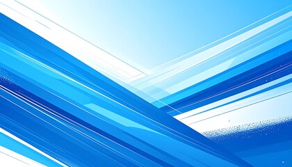 Abstract background with diagonal blue and white lines