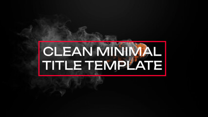 Clean Minimal Title Template