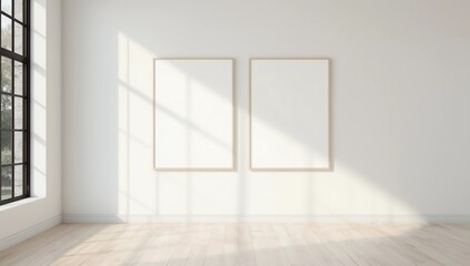 Fototapeta premium Modern interior with empty billboard