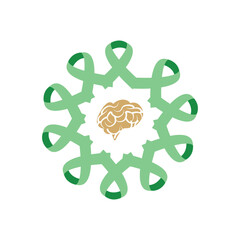 Mental Health theme vector illustration.