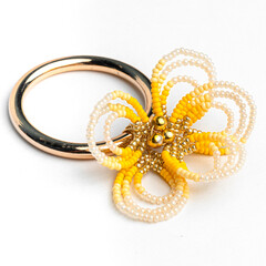 Handmade Woven Napkin Holders – Artisan Table Setting Rings in Natural Fiber and Crochet – Colombian Home Decor