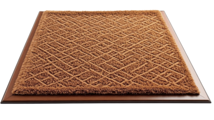 Doormat carpet isolated on transparent background
