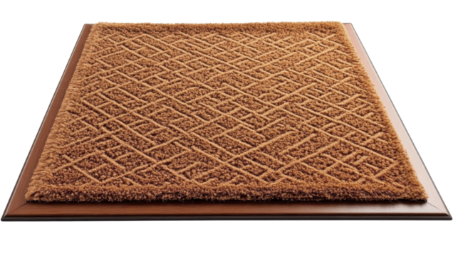 Doormat carpet isolated on transparent background