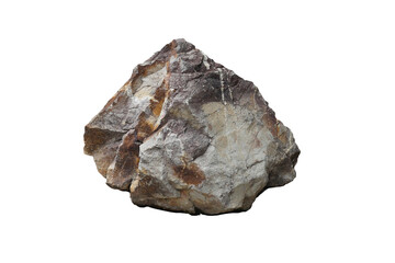 Rock isolated transparency background.