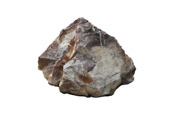 Rock isolated transparency background.