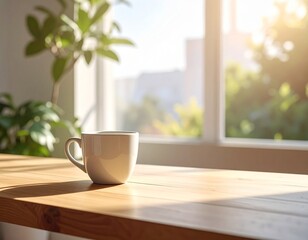 cup of coffee on the table