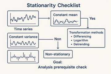 Obraz premium Time Series Stationarity Analysis Checklist for Statistical Modeling