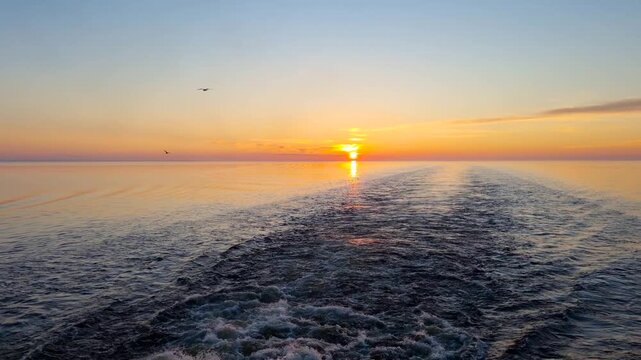 A cruise on a motor ship along the Svir River and Lake Onega. Russia. 