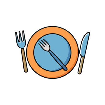 plate with cutlery