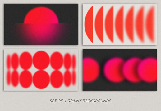 Grainy Backgrounds with Geometric Elements