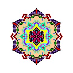 mandala round ornament