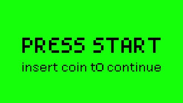 PRESS START INSERT A COIN TO CONTINUE. pixel art. 8 bit game. retro game. for game assets in vector illustrations. pixel art 8 bit game from vintage arcade computer.