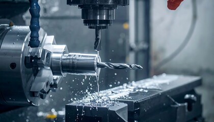 Industrial metal machining process