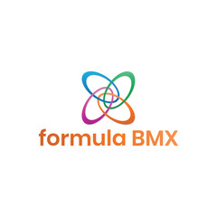 formula BMX | vector logo | creative logo | Science logo | 