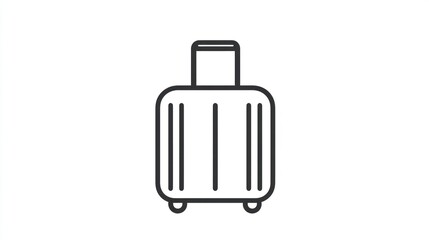 Obraz premium Outline luggage icon
