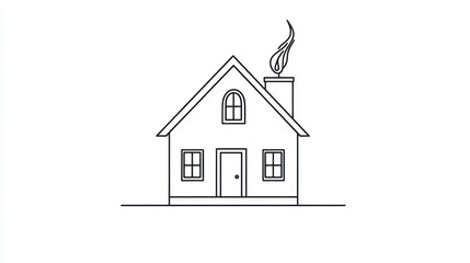 Simple house drawing