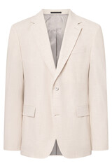 Elegant cream colored blazer jacket perfect for business and formal wear
