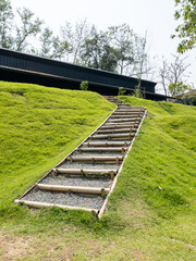 Eco Bamboo Steps on Cafe Hillside.