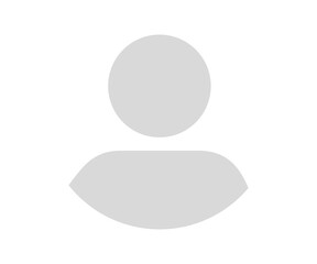 Default avatar profile illustration on transparent background. 
