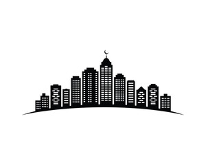 Obraz premium Modern Cities Skylines Vector Illustration in AI Format Urban Cityscape Silhouette Design for Architecture
