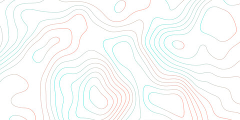 Topographic map background with geographic grid for hiking and mountain sport. luxury topographic wavy pattern and geographic grid map design. paper texture Imitation of a geographical map shades.