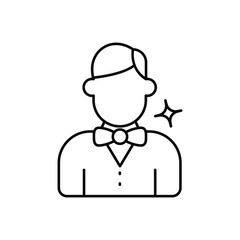 Dealer icon with white background vector stock illustration