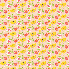 Cute seamless pattern design
