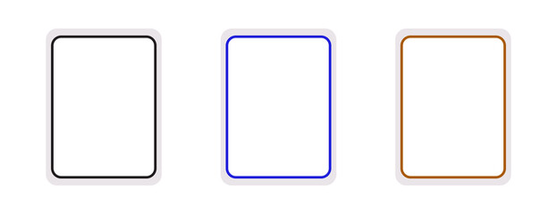 Empty Rounded Rectangle Frames, Collection of Minimalist Border frame