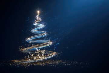 abstract christmas tree