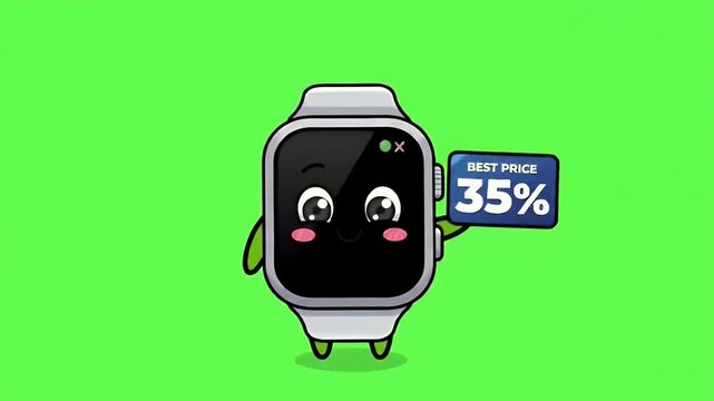 Cute Smartwatch Cartoon Character Offering 35% Discount