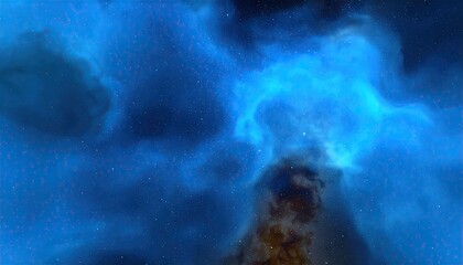 Blue Nebula Deep Space Cosmic Dust Mobile Wallpaper