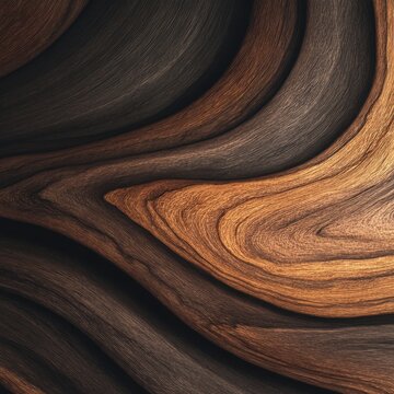 Dark Wood Texture Abstract Wavy Grain Background